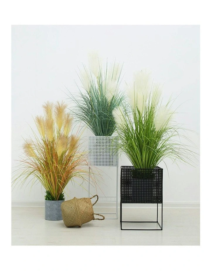 Artificial Indoor Potted Reed Bulrush Grass Tree Fake Plant in Green image 6