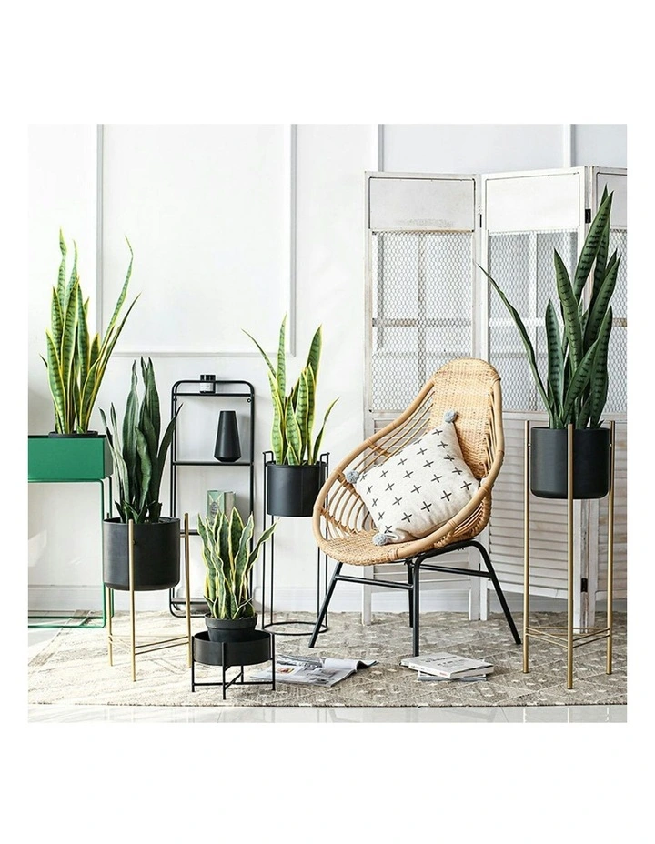 Snake Sansevieria Snake Artificial Plant 4X 95cm in Green image 6
