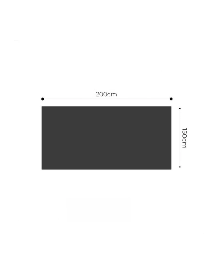 Premium Milk Velvet Throw Blanket 2x 150x200cm in White image 5