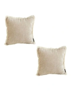 Chenille Textured Throw Pillow 45cm x2 in Brown
