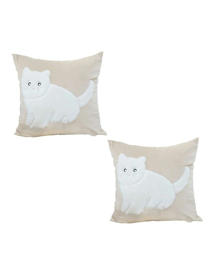 Throw Pillow 45cm x2 in Light Tan image 1