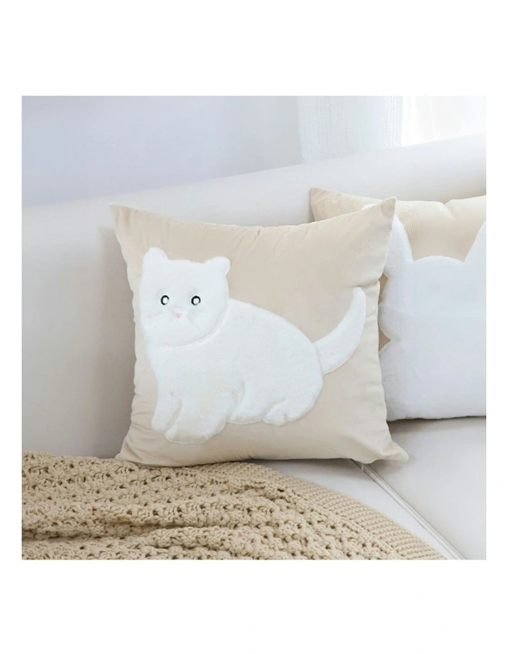 Throw Pillow 45cm x2 in Light Tan image 3