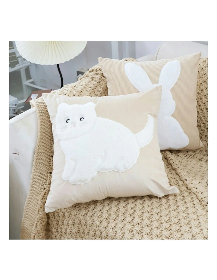 Throw Pillow 45cm x2 in Light Tan image 4
