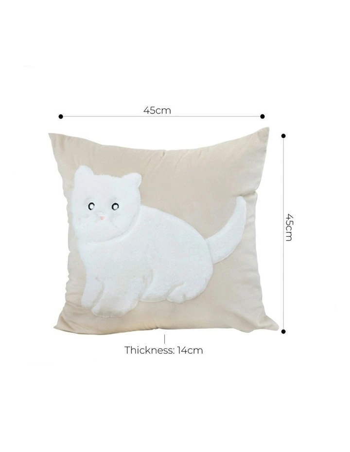 Throw Pillow 45cm x2 in Light Tan image 5