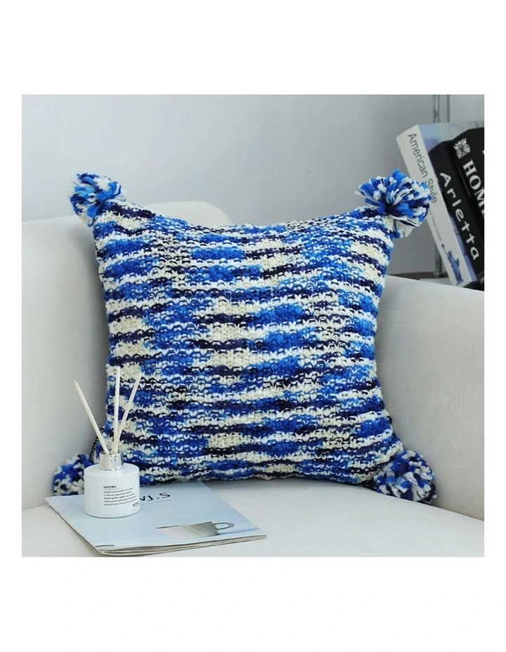 Throw Pillow 45cm x2 in Deep Sea Blue image 2