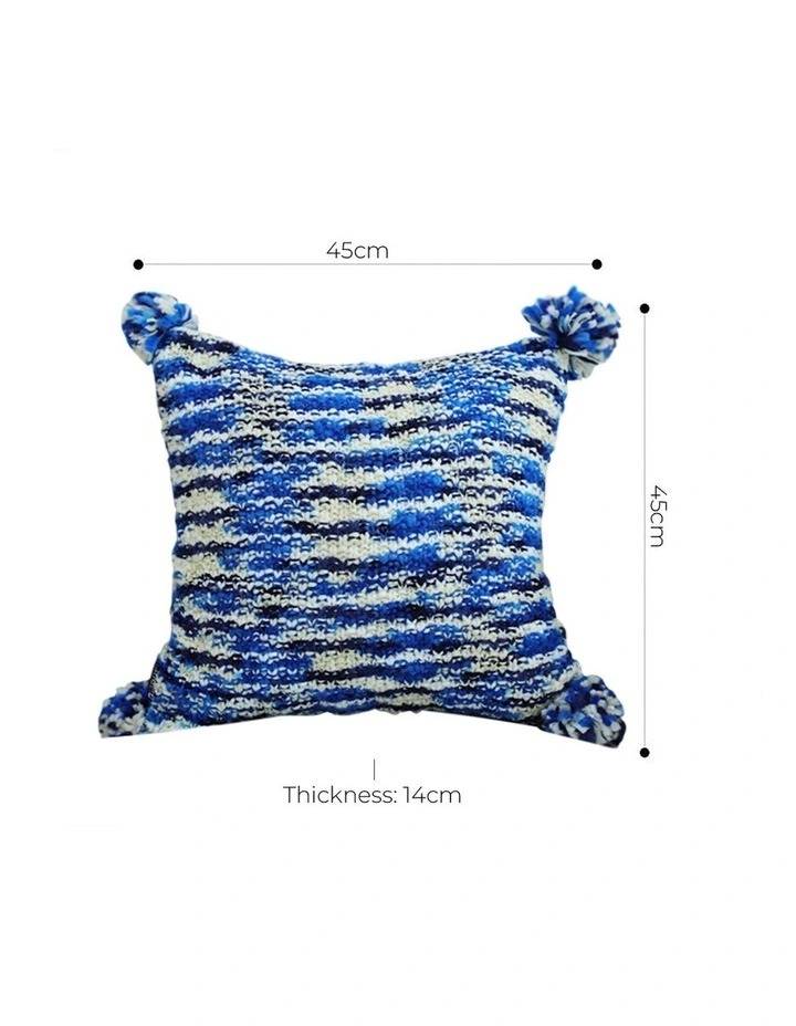 Throw Pillow 45cm x2 in Deep Sea Blue image 5