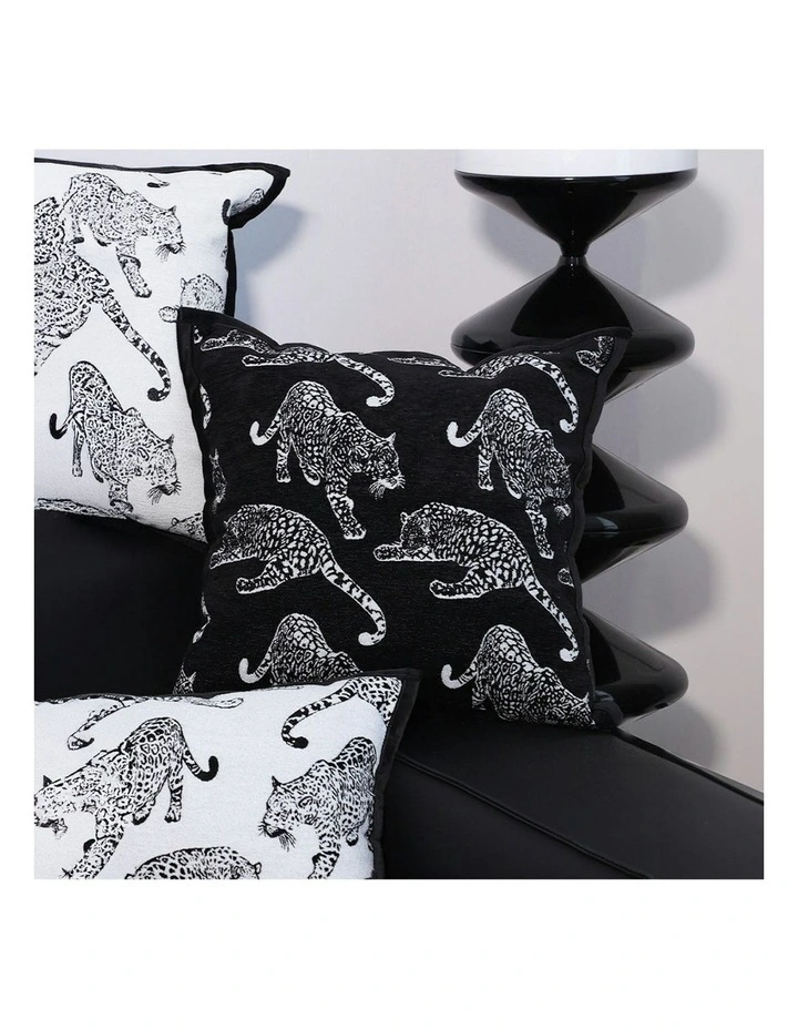 Cat Paradise Throw Pillow 45cm x2 in Black image 4