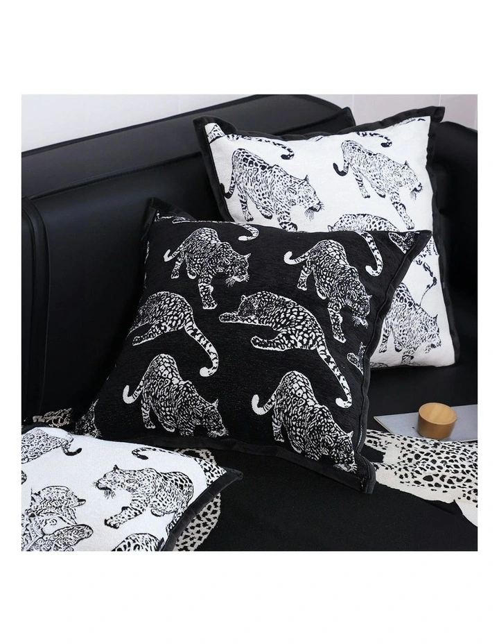 Cat Paradise Throw Pillow 45cm x2 in Black image 5