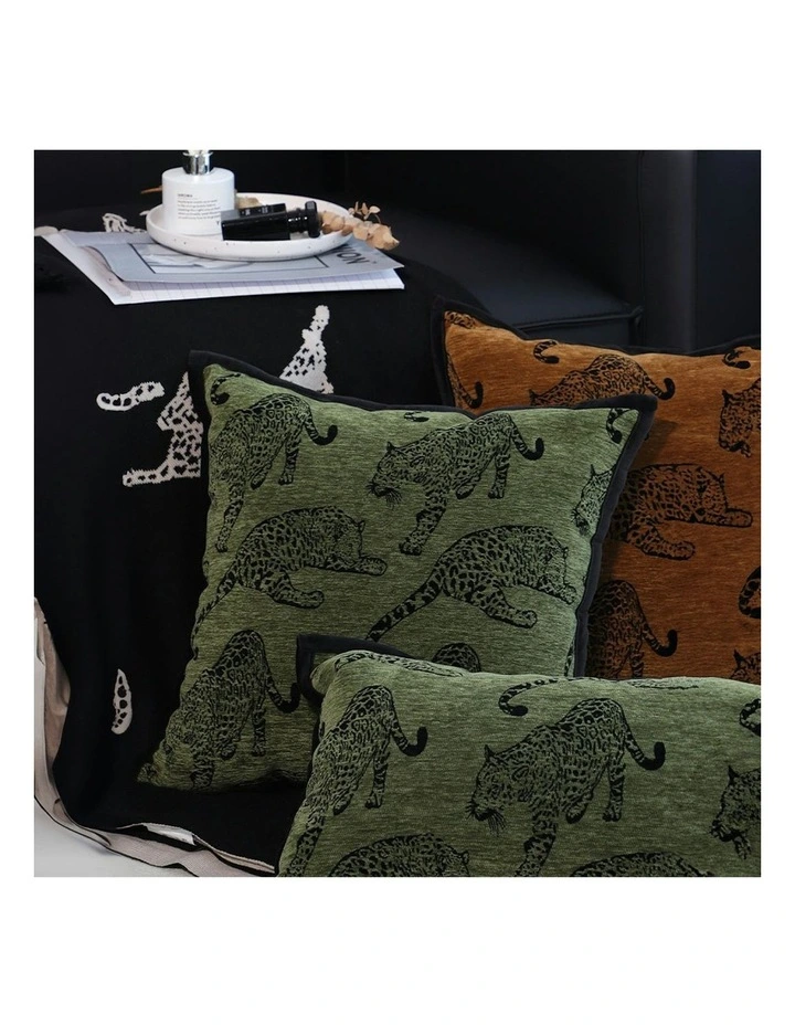 Light Luxury Zebra Cushion Throw Pillow 40cm x2 in Green image 4