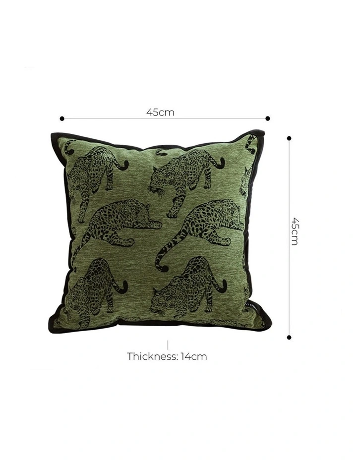 Light Luxury Zebra Cushion Throw Pillow 40cm x2 in Green image 5