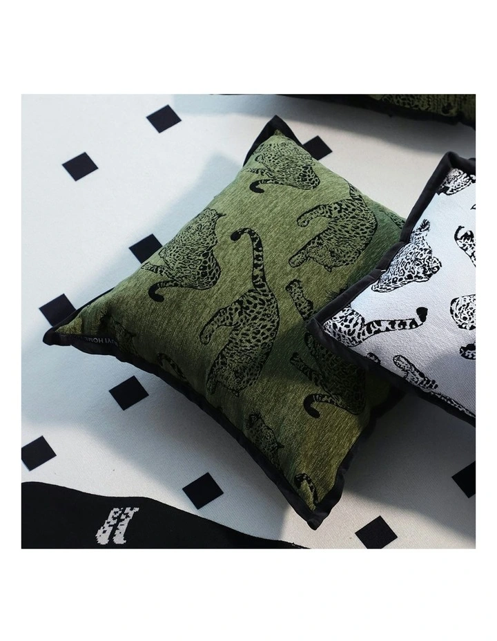Light Luxury Zebra Cushion Throw Pillow 40cm x2 in Green image 6