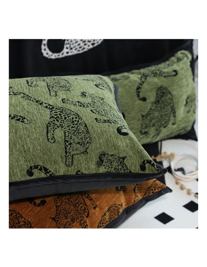 Light Luxury Zebra Cushion Throw Pillow 40cm x2 in Green image 7