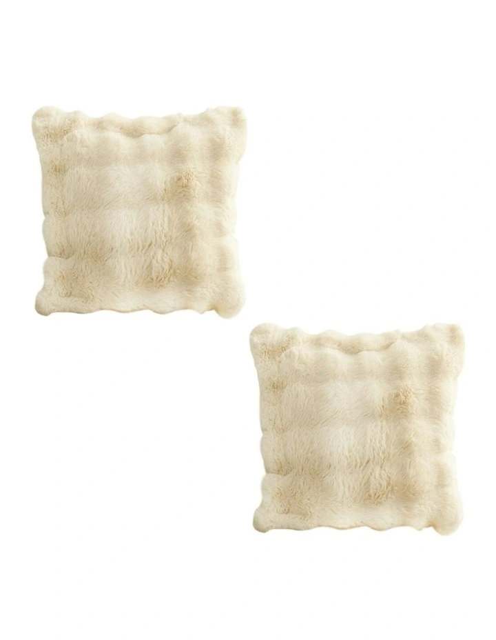 Light Camel Throw Pillow 50cm 2x in White image 1