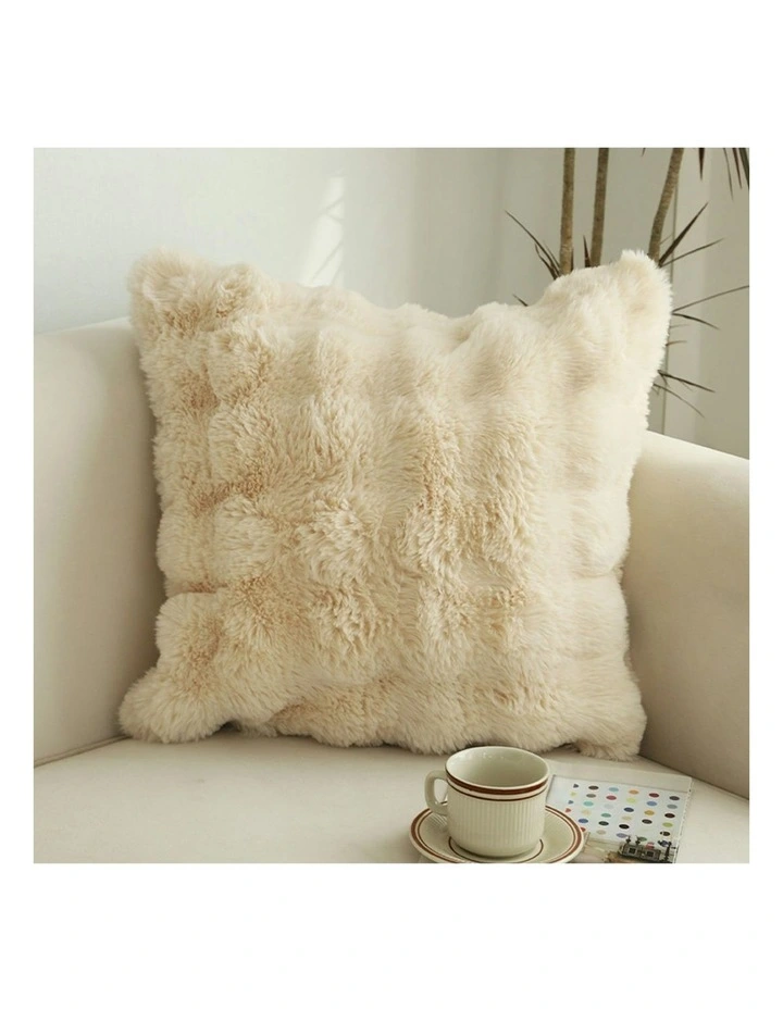 Light Camel Throw Pillow 50cm 2x in White image 2