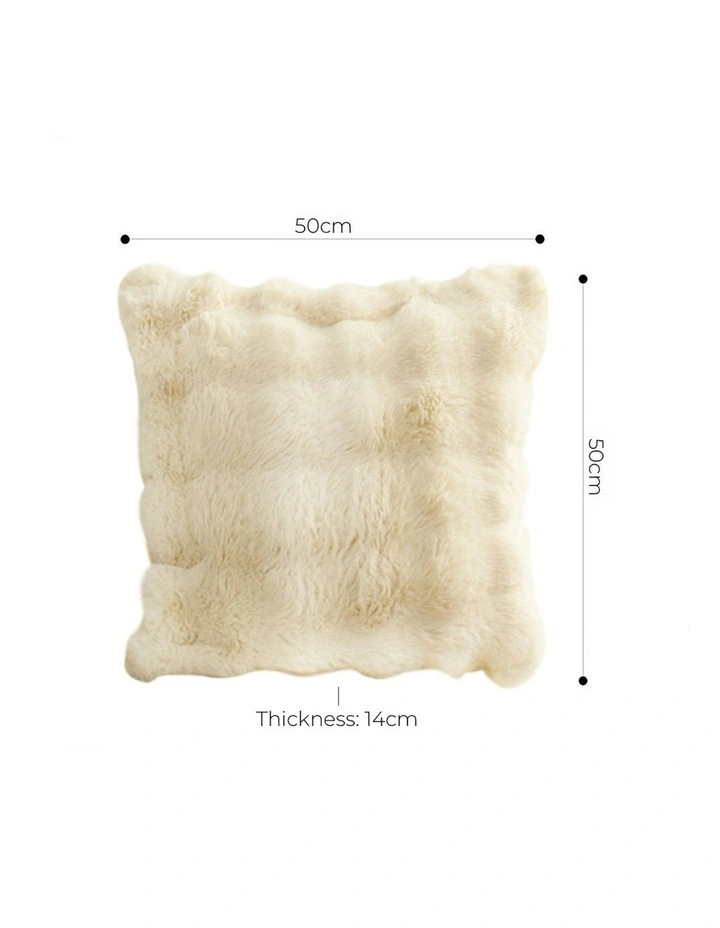Light Camel Throw Pillow 50cm 2x in White image 5
