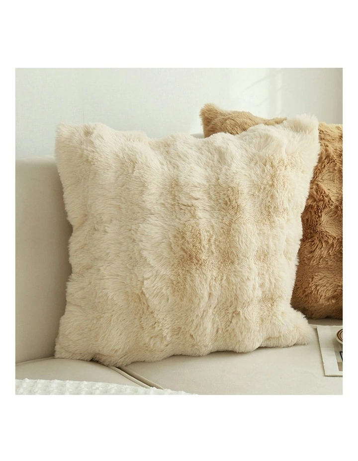 Light Camel Throw Pillow 50cm 2x in White image 6