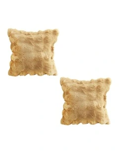 Light Camel Throw Pillow 50cm 2x in Coffee
