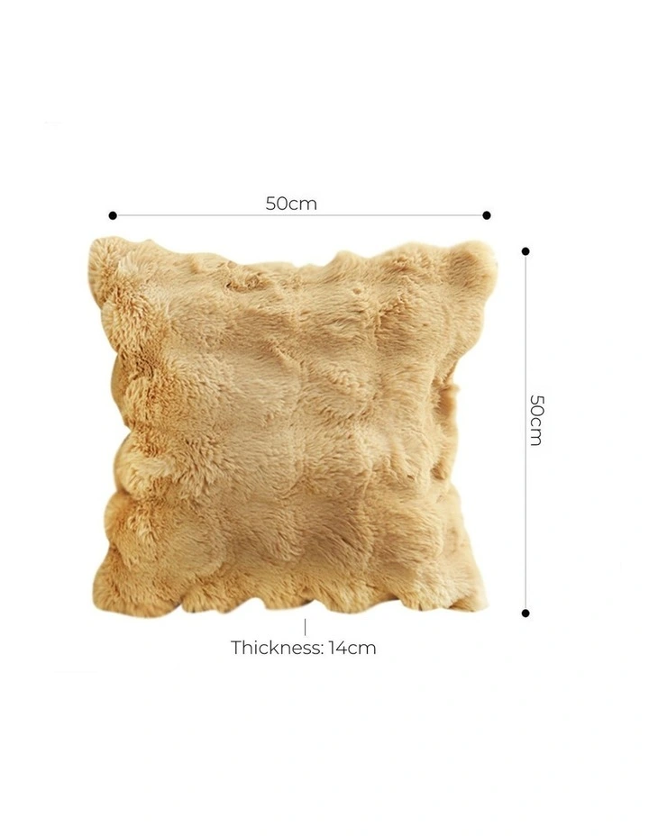 Light Camel Throw Pillow 50cm 2x in Coffee image 5