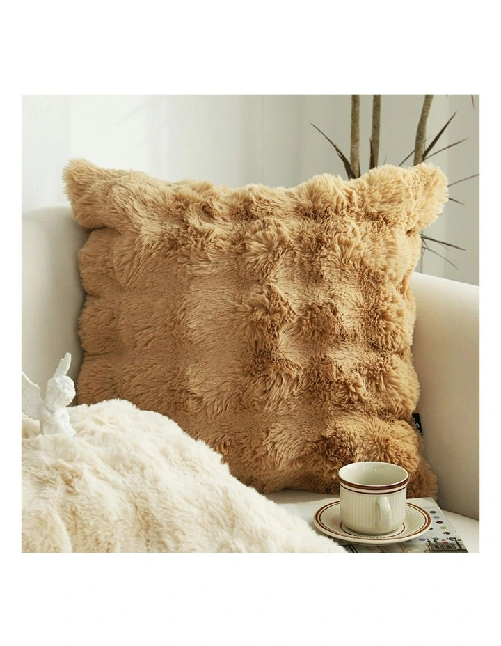 Light Camel Throw Pillow 50cm 2x in Coffee image 6