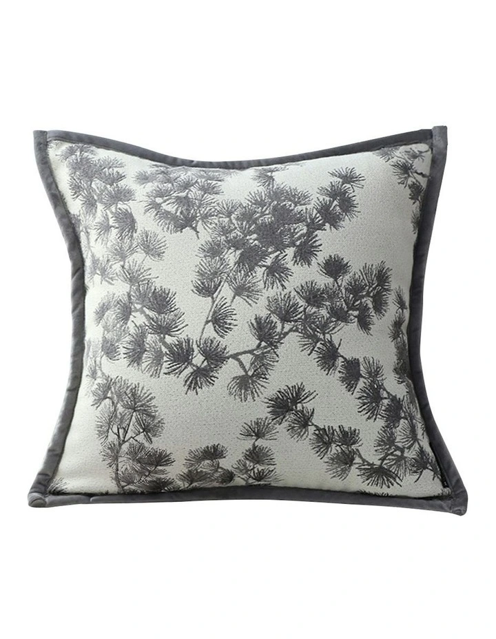 Throw Wide-Border Pillow 45cm in Black/White image 1