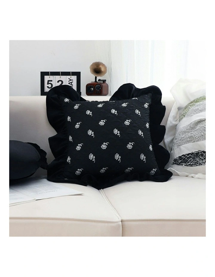 Throw Pillow 45cm x2 in Black image 7