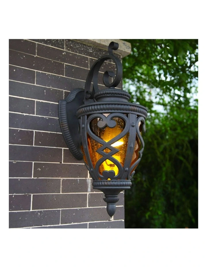 Vintage Outdoor Wall Lantern 4x 57cm in Dark Brown image 3
