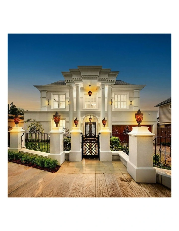 Vintage Outdoor Wall Lantern 4x 57cm in Dark Brown image 6