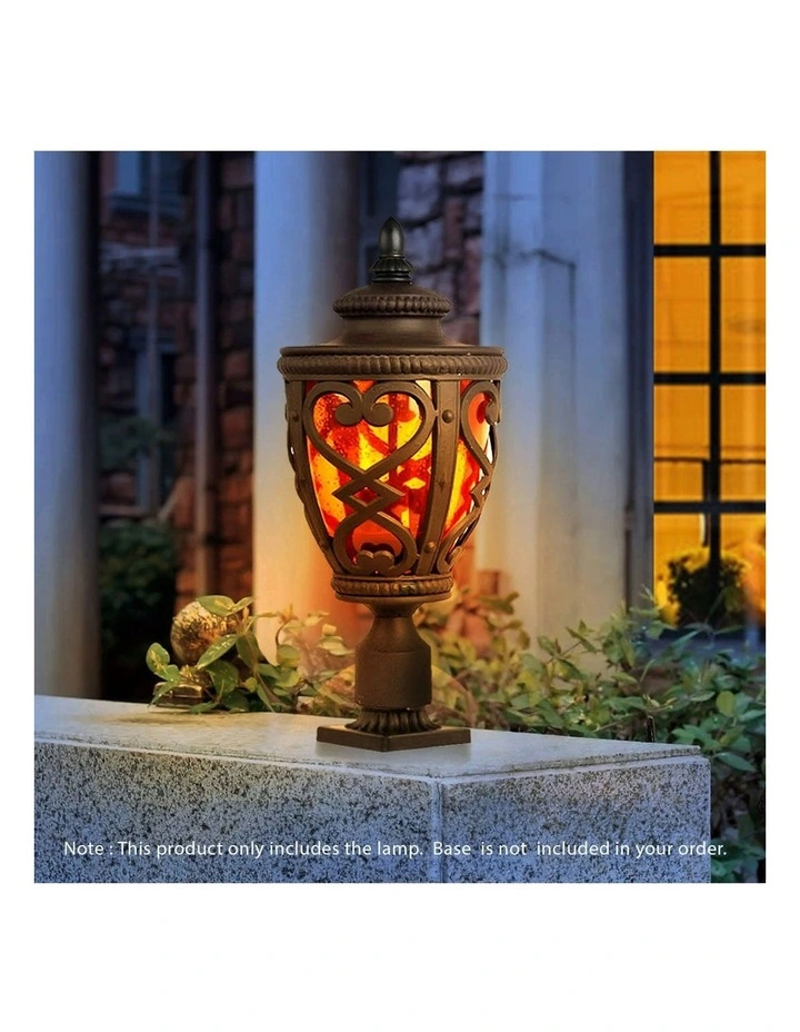 Vintage Lamp 4X 50.8cm Elegant Post Light with Aluminum and Glass Lantern Classic Outdoor Lighting image 2