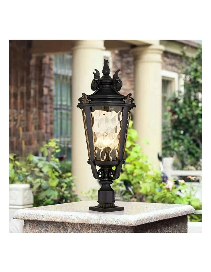 Vintage Outdoor Post Lantern Light Classic Charm for Patios 4X 63.5cm image 3