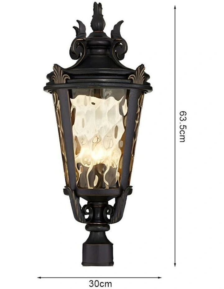 Vintage Outdoor Post Lantern Light Classic Charm for Patios 4X 63.5cm image 4
