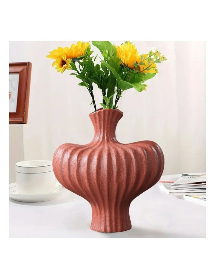 Ornament Large Vases 2x 28X30cm in Red image 4