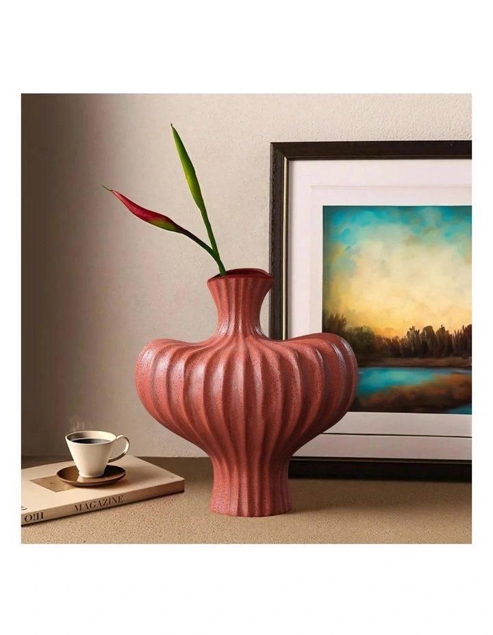 Ornament Large Vases 2x 28X30cm in Red image 5