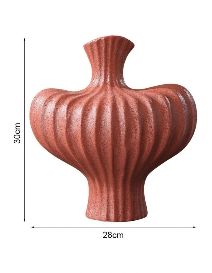 Ornament Large Vases 2x 28X30cm in Red image 6