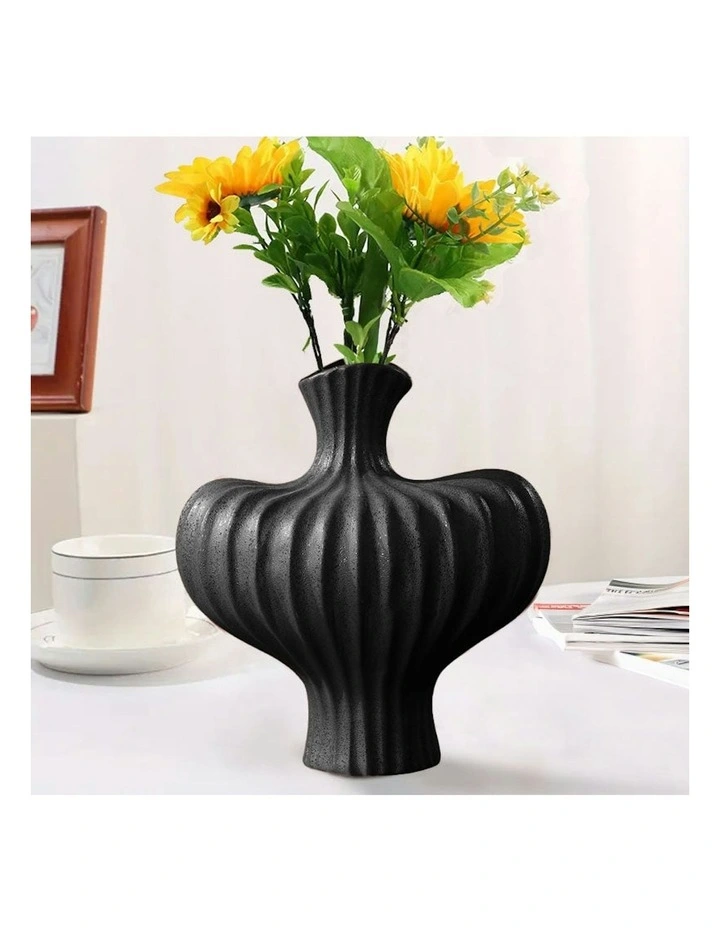 Ornament Large Vases 2X 28x30cm in Black image 4