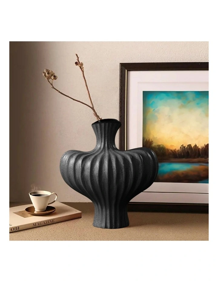 Ornament Large Vases 2X 28x30cm in Black image 5