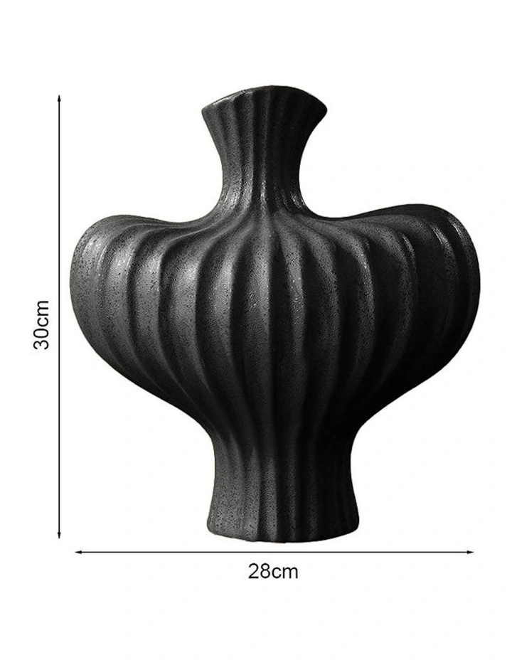 Ornament Large Vases 2X 28x30cm in Black image 6
