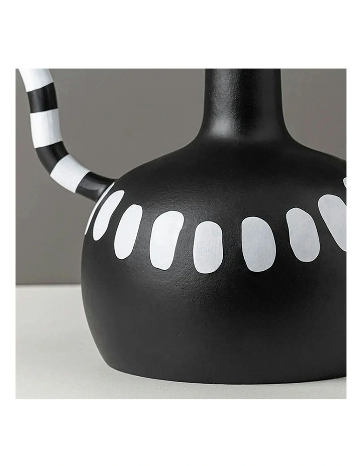 Ornament Vase With Polka Dot 2X 26.5x17cm in Black/White image 6
