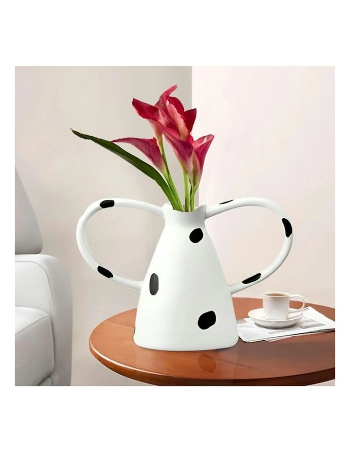 Ornament Vase With Polka Dot 2X 23.5x11cm in Multi image 4