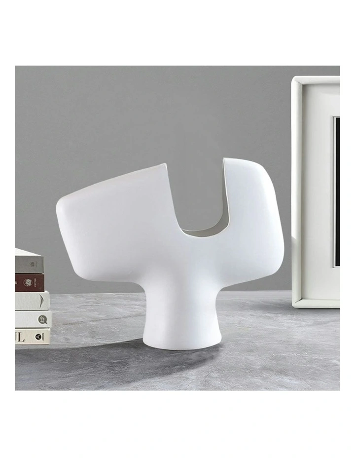 Ornament Sculpture Vase 44x35cm in White image 3