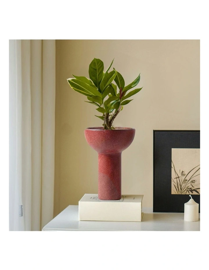 Ornament Minimalist Nordic Versatile Ceramic Vase 2X 15x19.5cm in Brown image 4