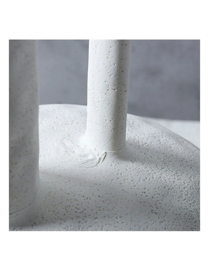 Ornament Contemporary Ceramic Vase 2x 20x30cm in White image 6