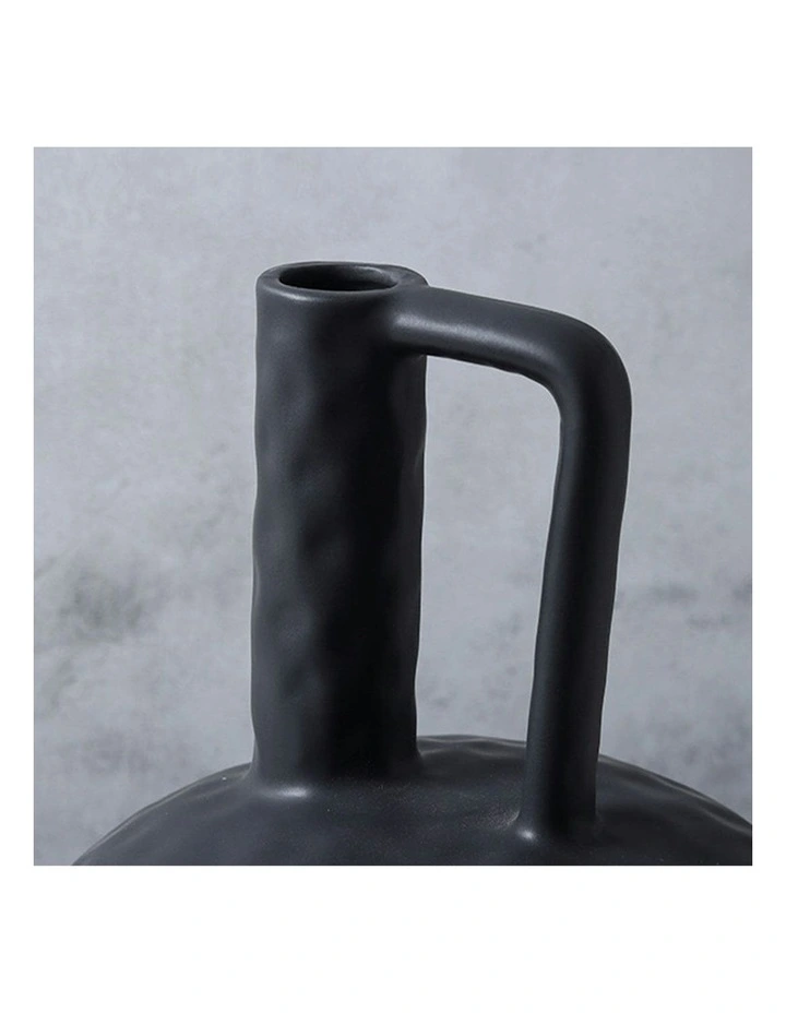 Ornament Contemporary Ceramic Vase 2X 20x30cm in Black image 6
