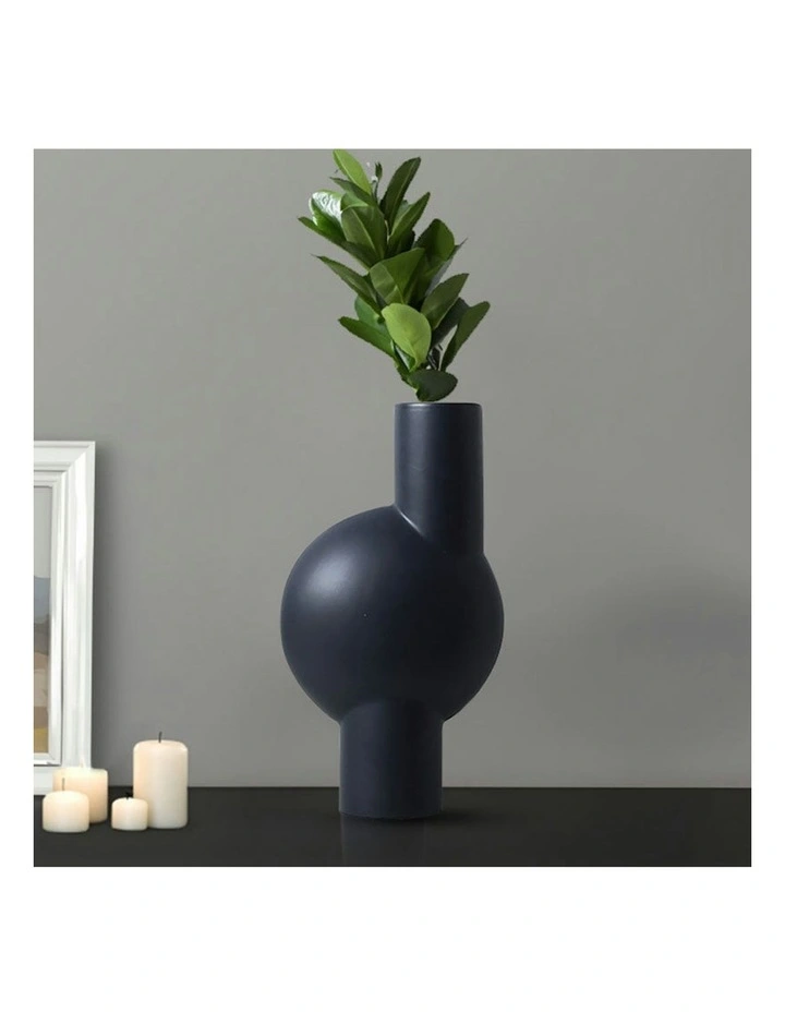 Medium Ornament A Modern Abstract Vase 2x 17x32cm in Black image 6