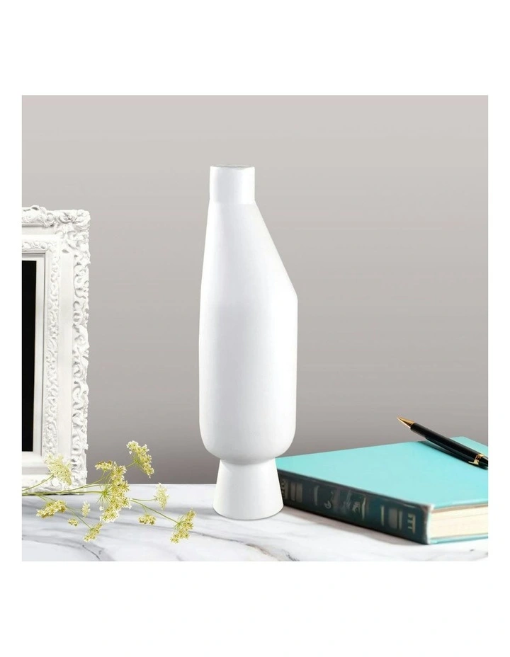 Ornament Minimalist Vases 2X 14x52cm in White image 2