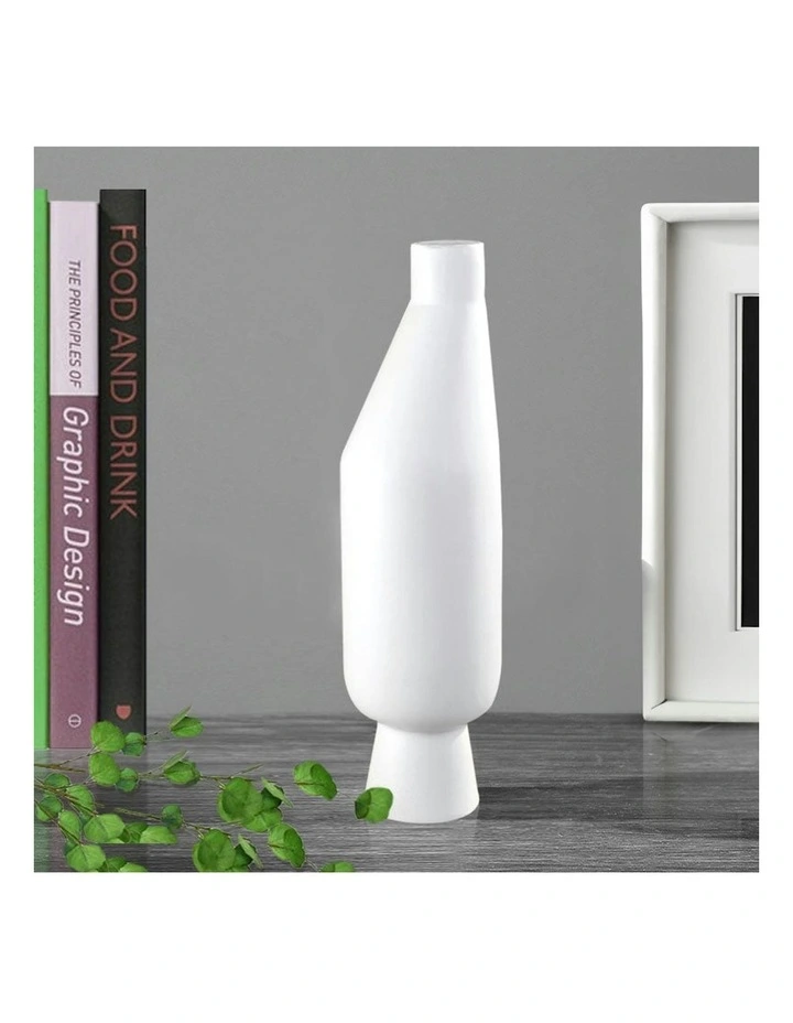 Ornament Minimalist Vases 2X 14x52cm in White image 3