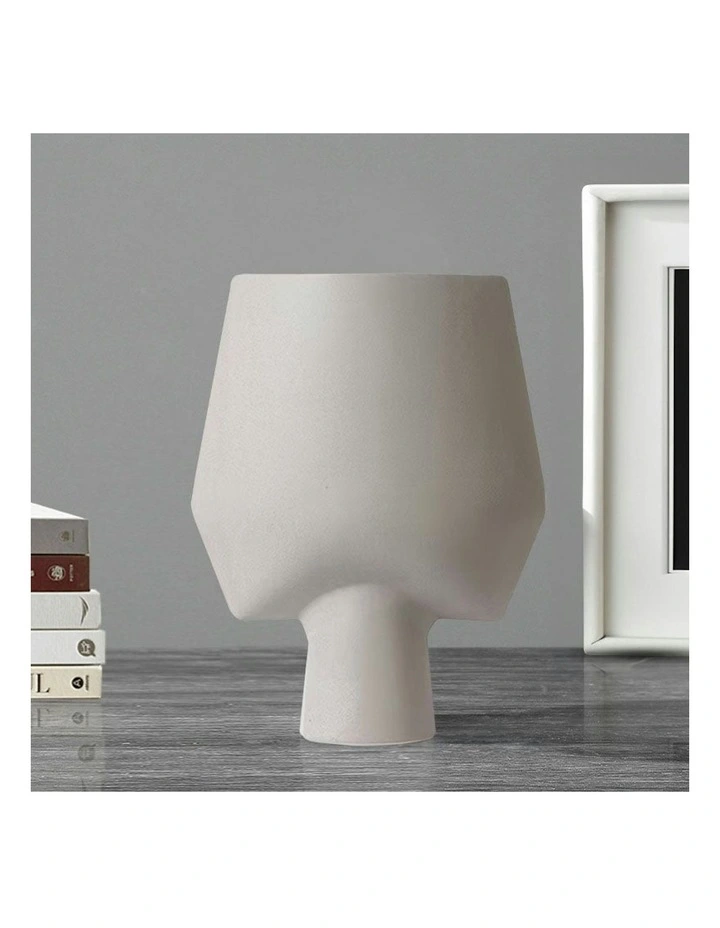 Ornament Bodhi House Ceramic Handcrafted Vase 33x43cm 2x in Grey image 2