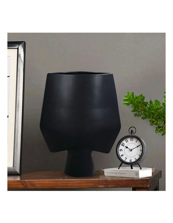 Bodhi House Ceramic Handcrafted Vase 33x43cm 2x in Black image 4