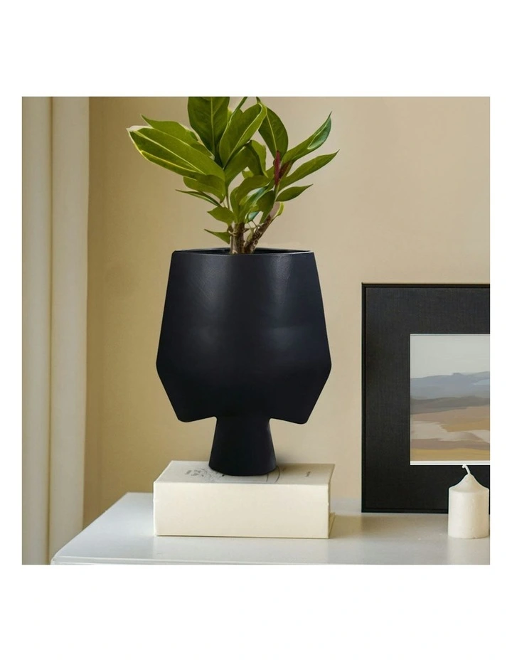 Bodhi House Ceramic Handcrafted Vase 33x43cm 2x in Black image 6