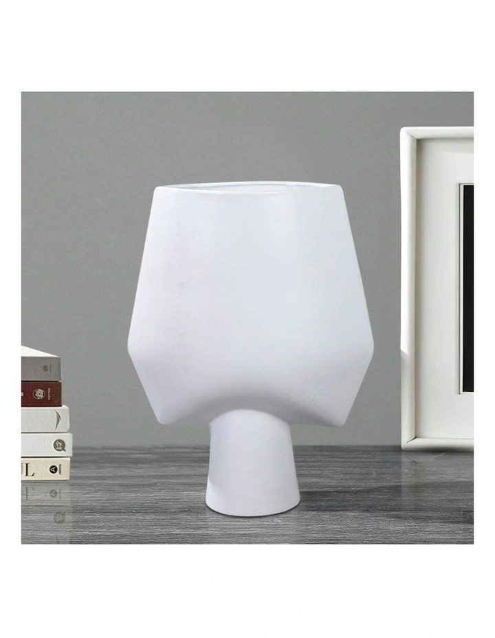 Bodhi House Ceramic Handcrafted Vase 33x43cm 2x in White image 2