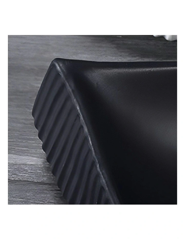 Ornament Boat Shaped Plate 37x12.5cm 2x in Black image 6